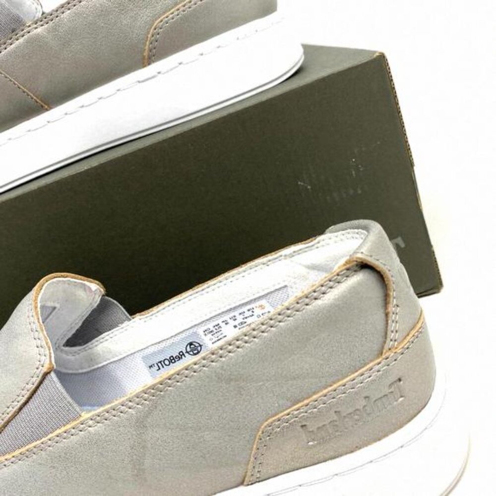 💖MEGA SALE💖Timberland WOMEN TB 0A24WV BZ3 Atlanta Silver Medium Slip-on Green - Picture 10 of 12